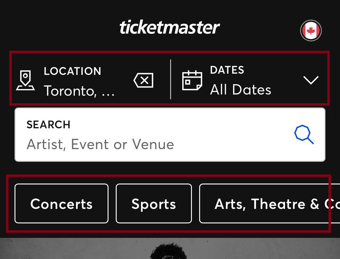 How do I search for an event - app category search CA-EN.png
